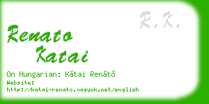 renato katai business card